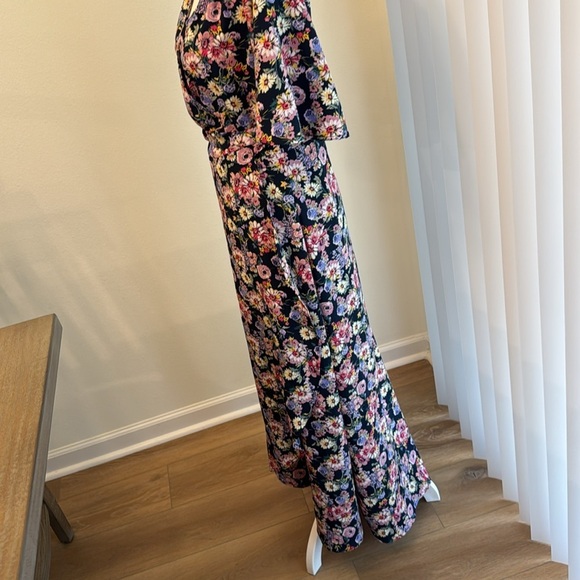 NWOT Bobeau Floral Print Maxi Wrap Dress - Picture 8 of 10